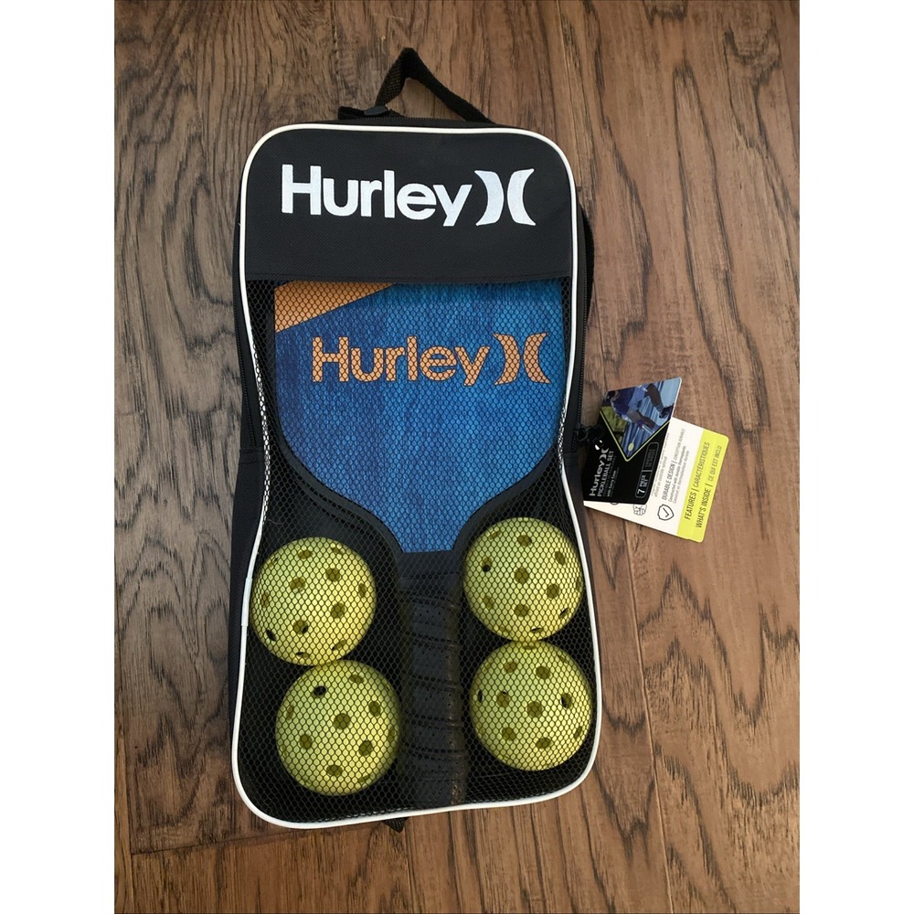 Hurley Pickleball 7 piece Set Blue Orange 165401W3 With Carry‎ Case NEW Sealed